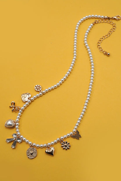 Pearl & Charm Necklace