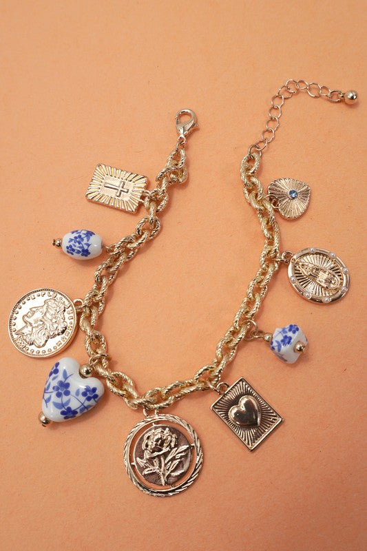 Ceramic Charm Bracelet