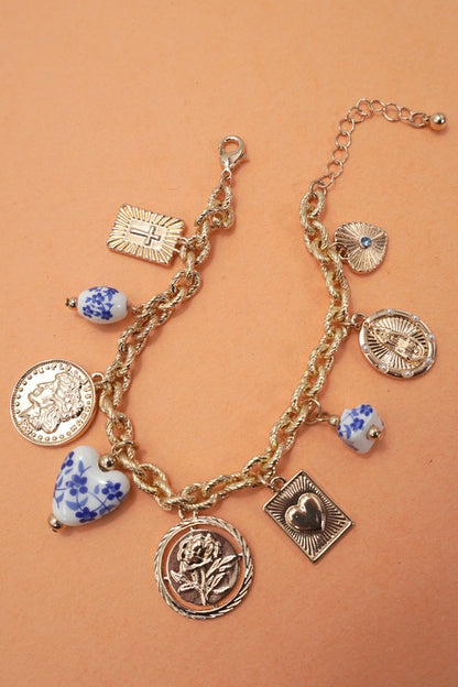 Ceramic Charm Bracelet