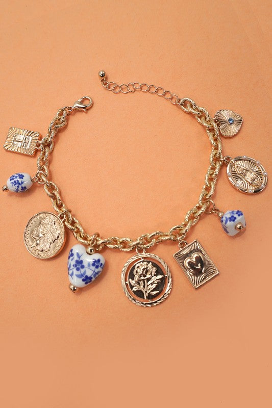 Ceramic Charm Bracelet