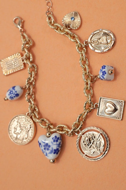 Ceramic Charm Bracelet