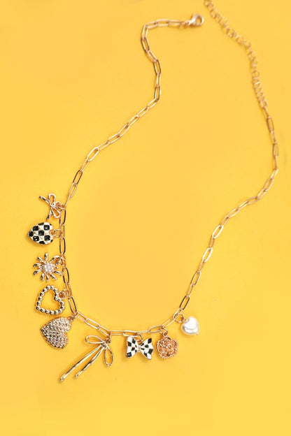 Checker Charm Necklace