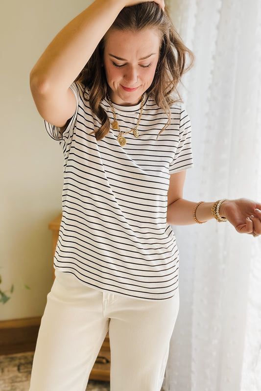 Relaxed Fit Stripe Tee