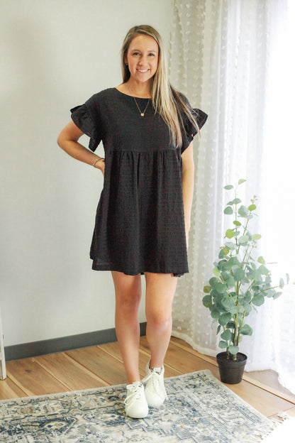 Textured Mini Dress