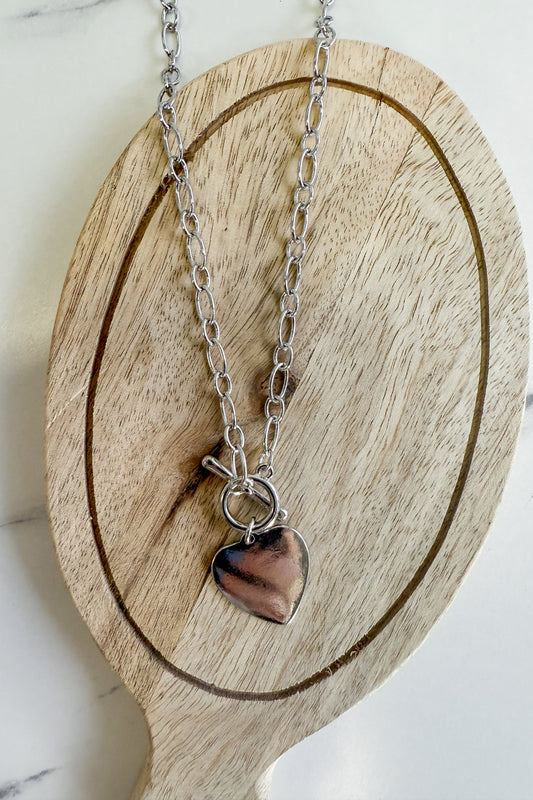 Heart & Toggle Necklace