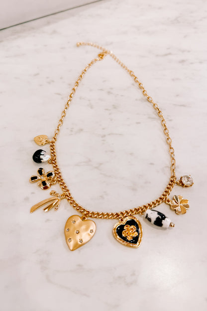 Heart Star Charm Necklace