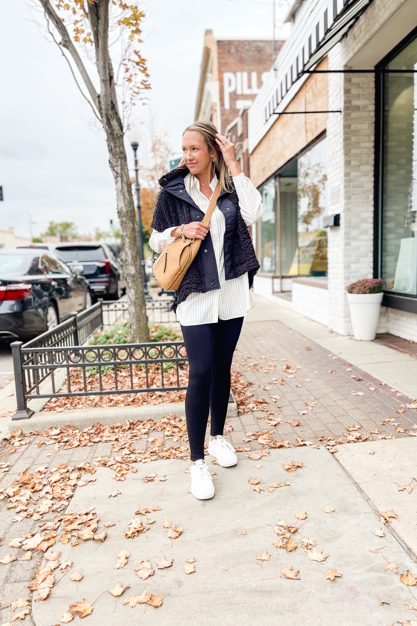 Button Down Stripe Top
