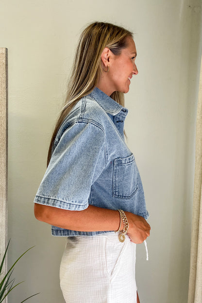 Cropped Denim Jacket
