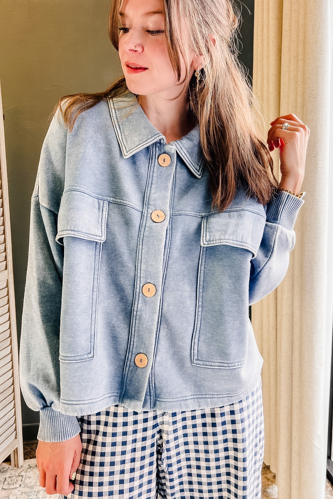 Fleece Cropped Shacket
