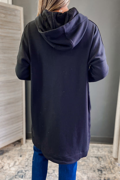 Longline Hooded Zip Jacket