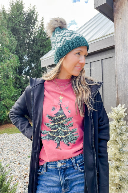 Christmas Bow Graphic Tee