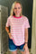 Striped Crew Neck Tee