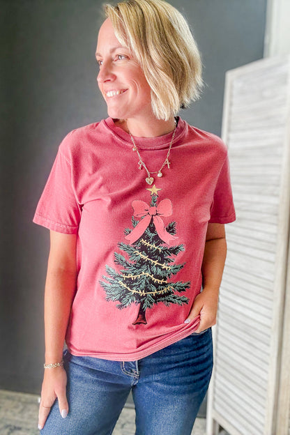 Christmas Bow Graphic Tee