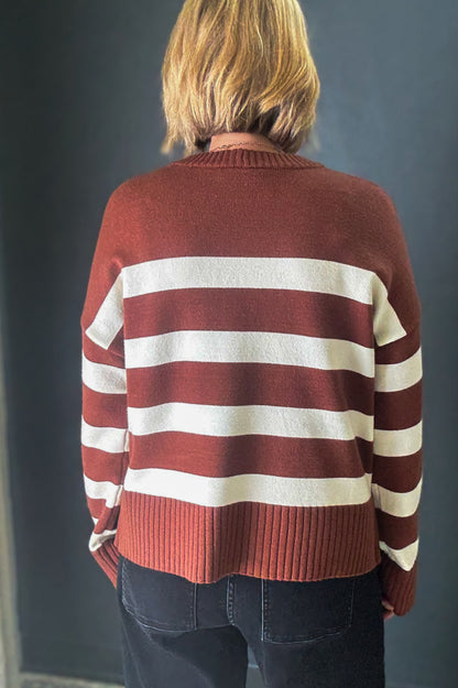 Striped Crew Neck Sweater