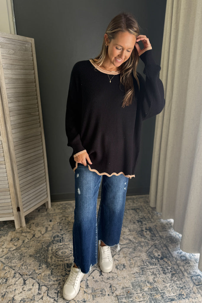 PLUS Scallop Sweater