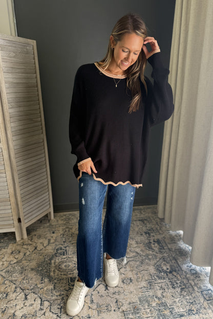 PLUS Scallop Sweater