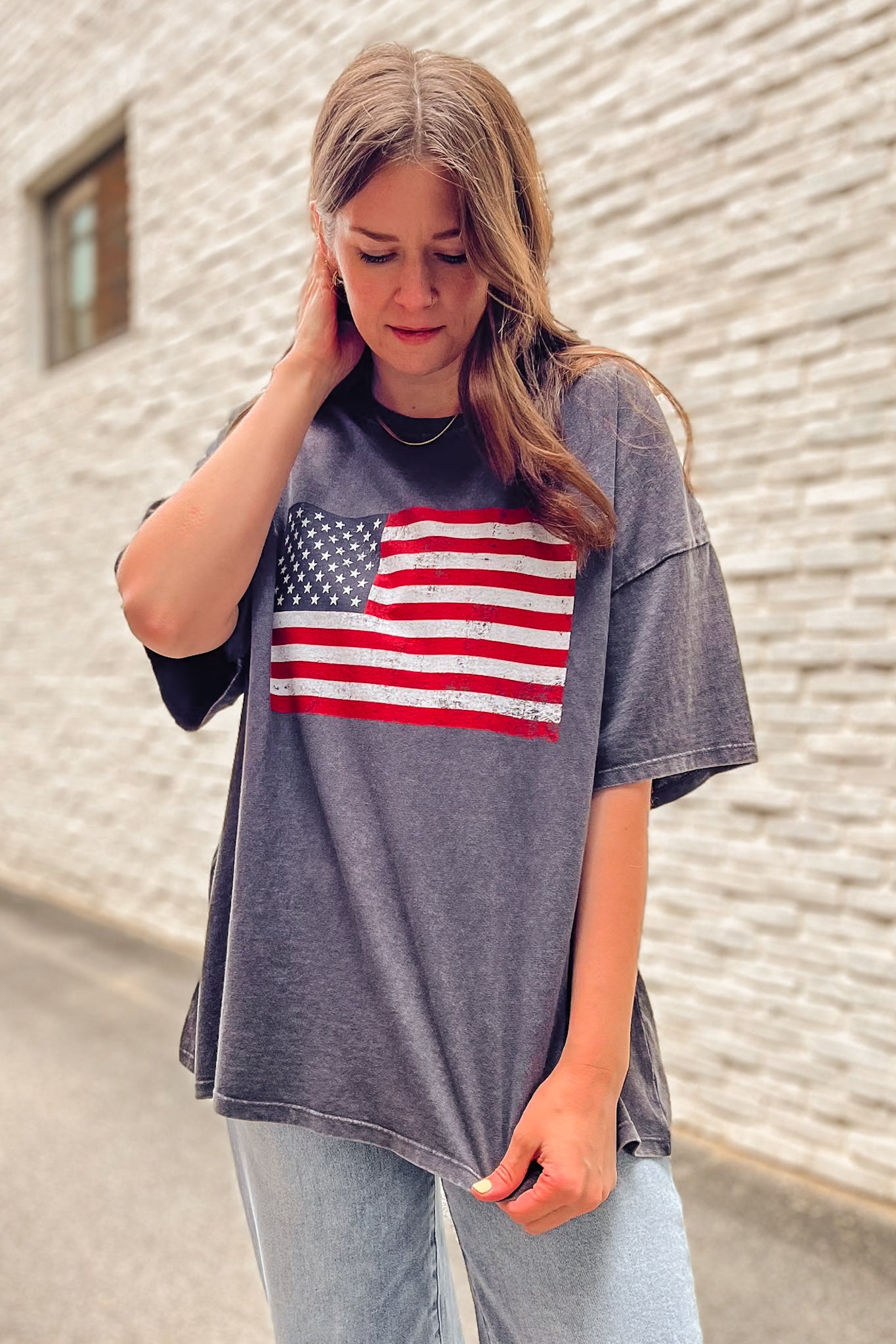 Oversized Flag Tee