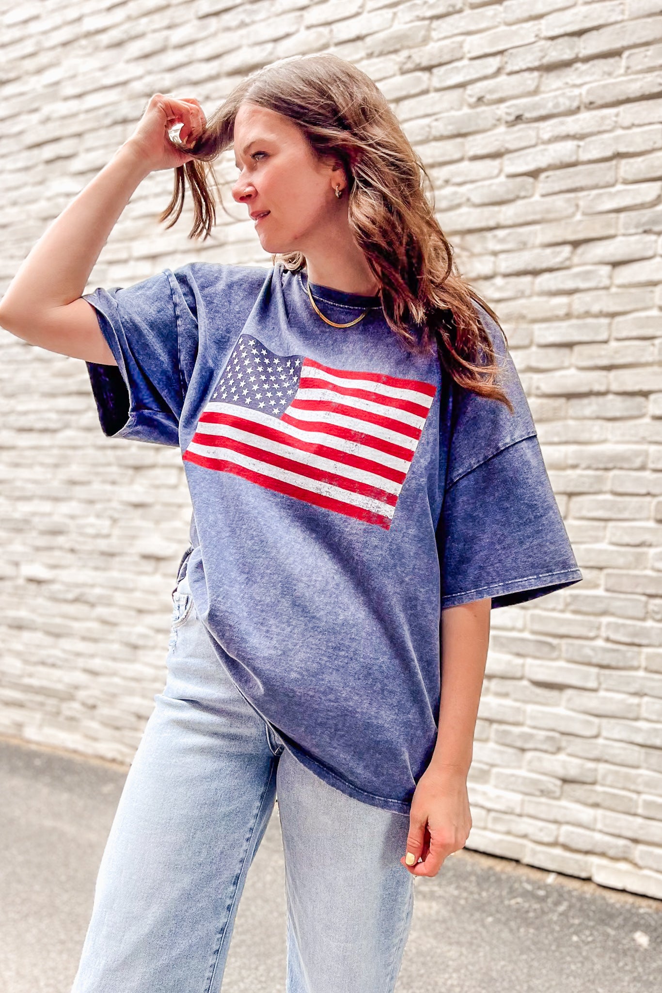 Oversized Flag Tee