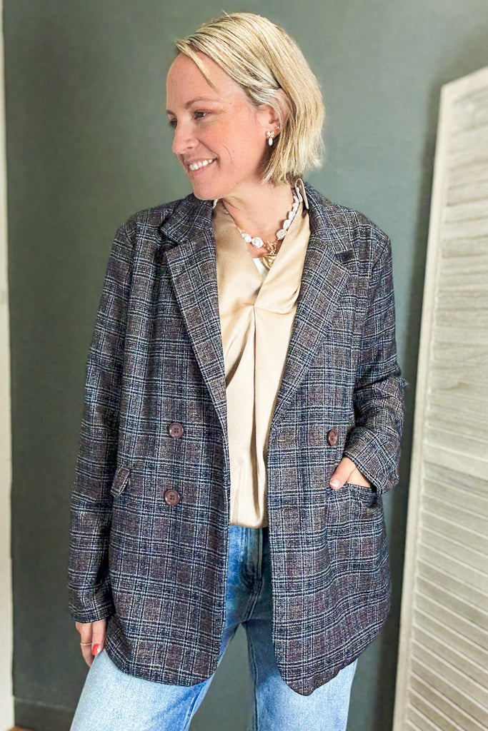Plaid Blazer