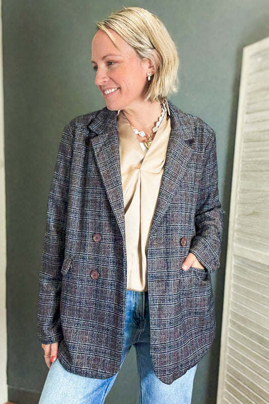 Plaid Blazer