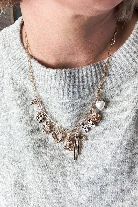 Checker Charm Necklace