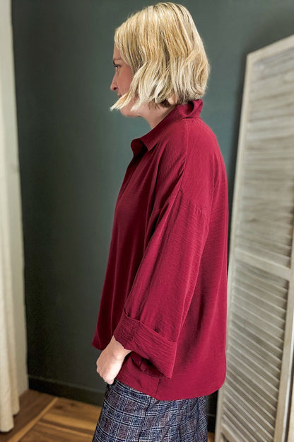 Folded Cuff Button Down