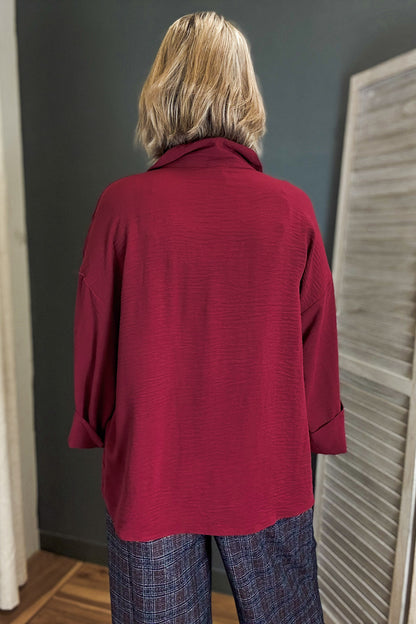 Folded Cuff Button Down