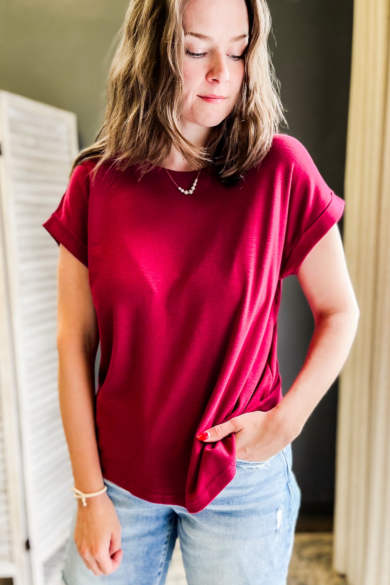 Rolled Sleeve Tee