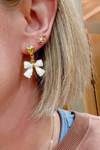 Bow Drop Earrings