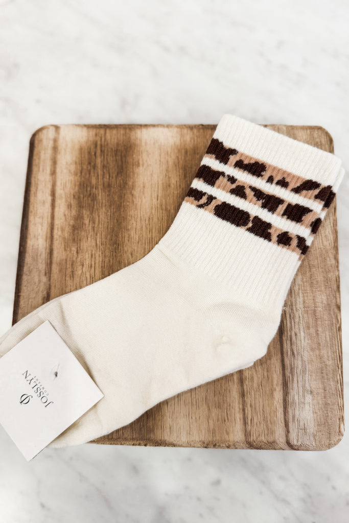 Leopard Stripe Socks