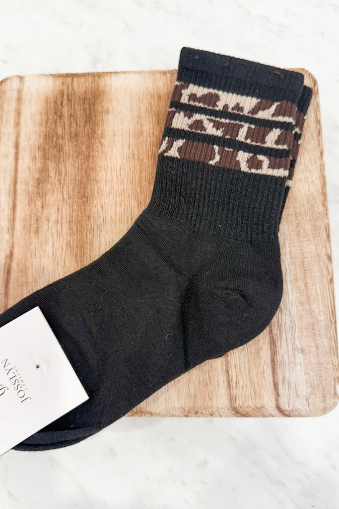 Leopard Stripe Socks