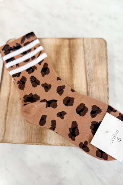 Leopard Stripe Socks