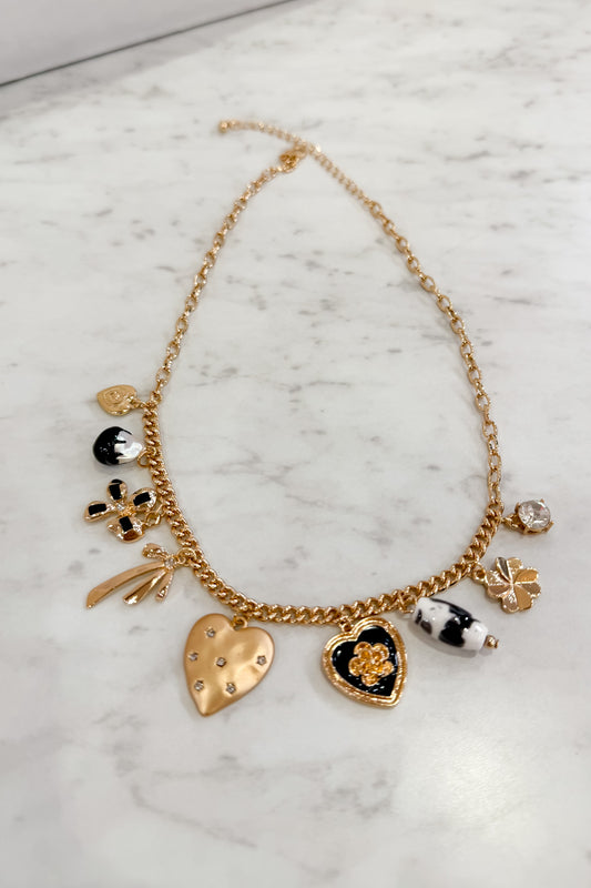 Heart Star Charm Necklace