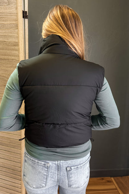 Cropped Puffer Vest