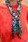 Pearl Tie Print Scarf