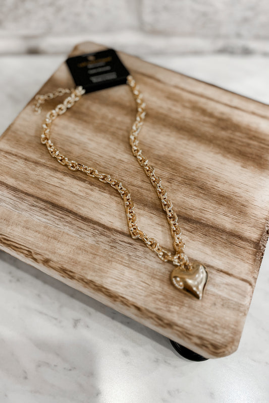 Puffy Heart Necklace