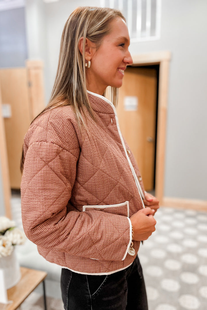 Quilted Checker Jacket
