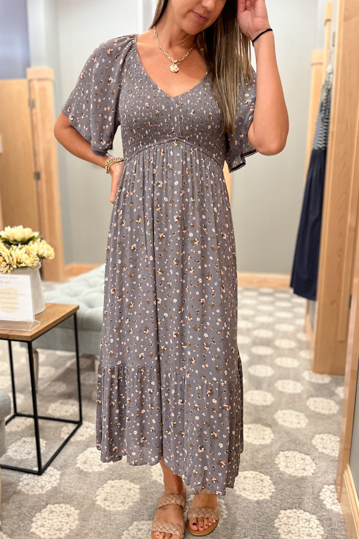 Flutter Ditsy Maxi Dress