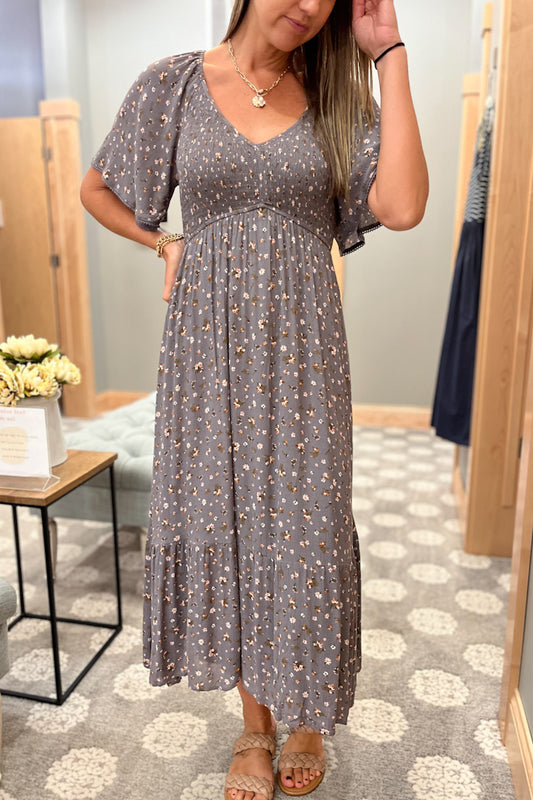 Flutter Ditsy Maxi Dress