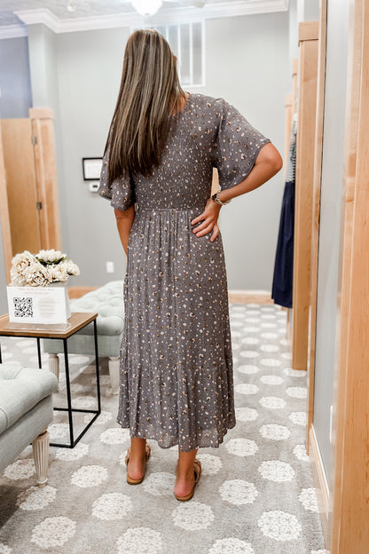 Flutter Ditsy Maxi Dress