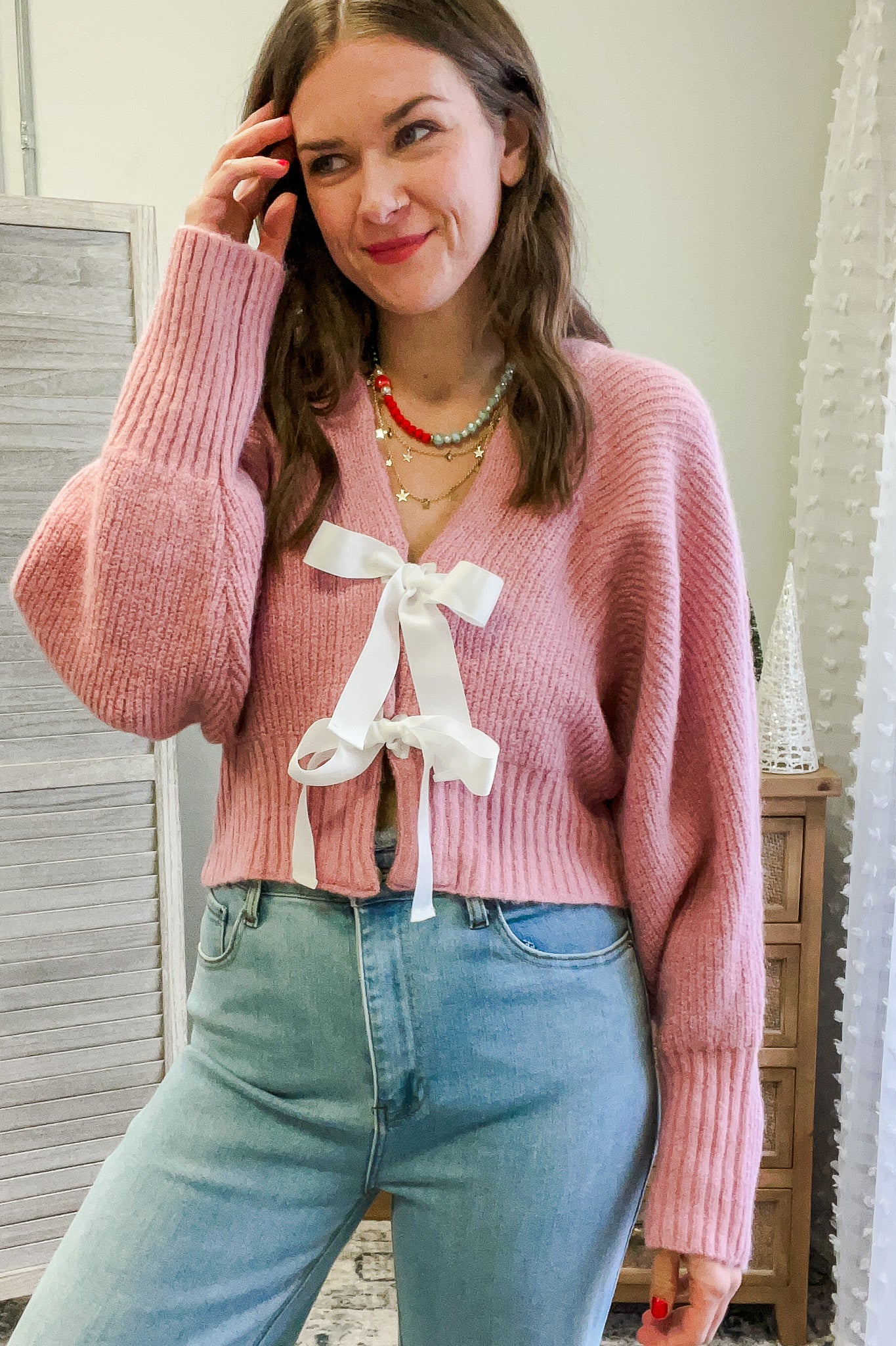 Bow Cardigan