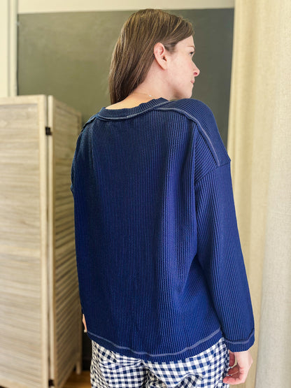 Ribbed Crewneck