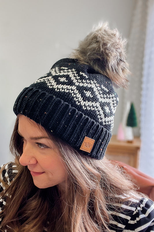 Speckled Pom Hat