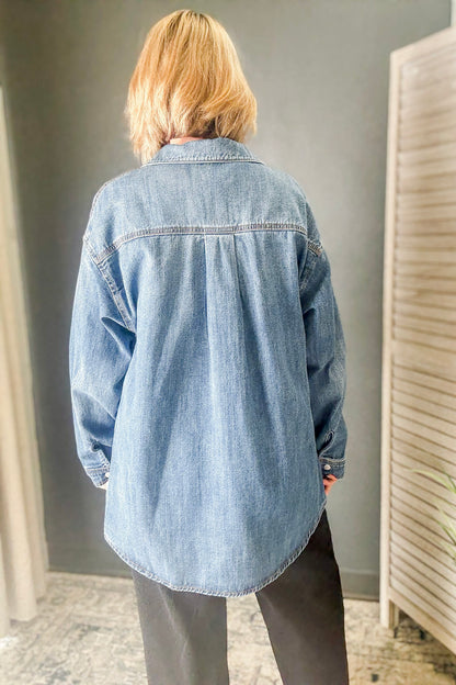 Oversized Denim Shacket