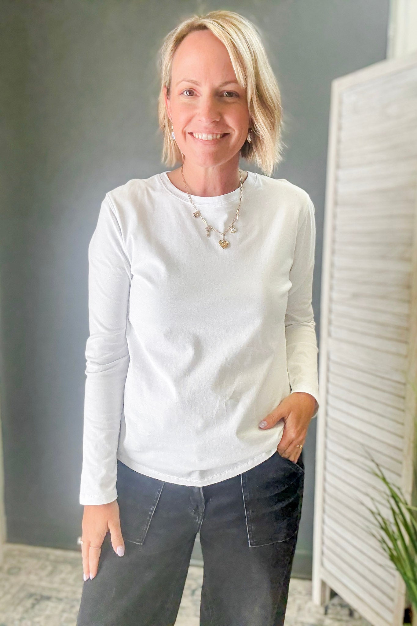 Cotton Long Sleeve Top