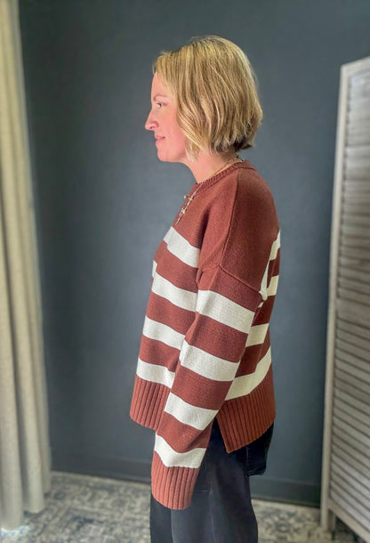 Striped Crew Neck Sweater