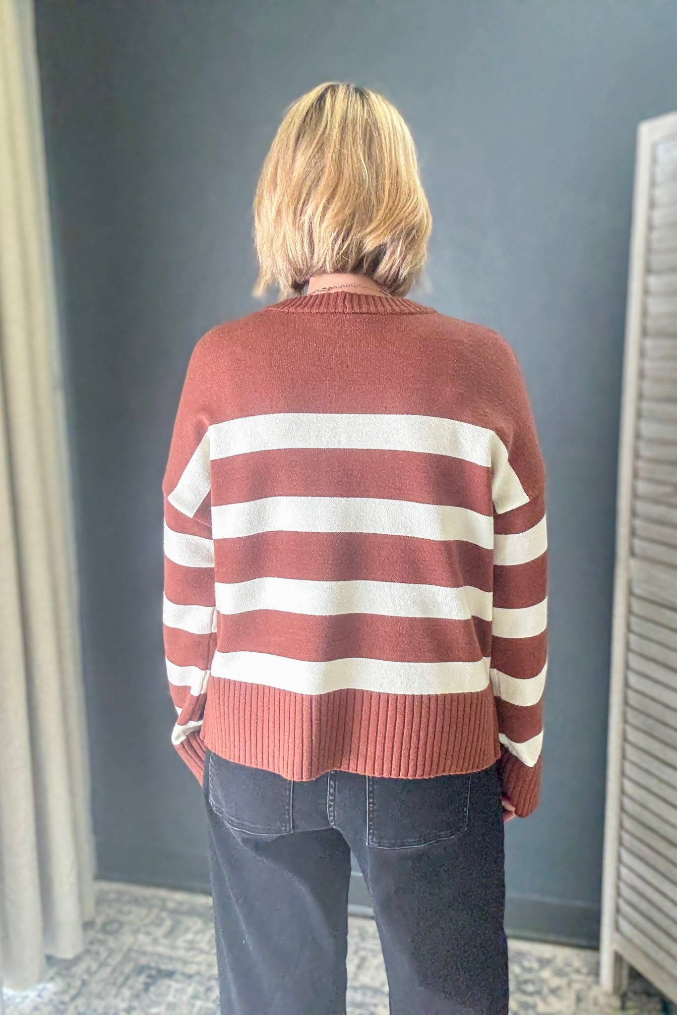 Striped Crew Neck Sweater
