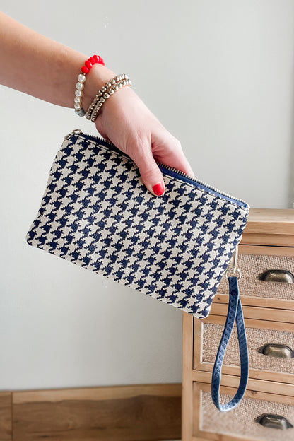 Riley Houndstooth Crossbody