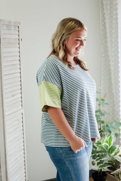 PLUS Contrast Stripe Tee