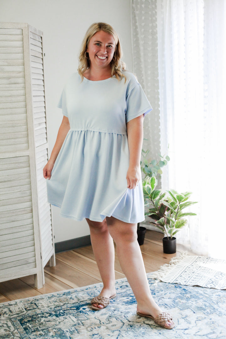 Tiered Raw Hem Dress